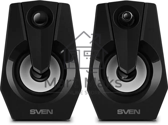 Акустическая система SVEN 370 2.0 черные (2x2W, USB, RGb подсветка)