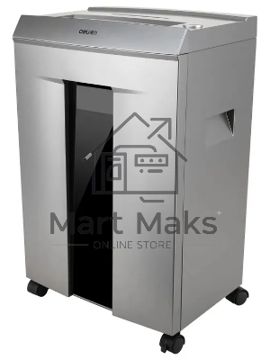 Шредер Deli 9958 серебристый с автоподачей (секр.P-4)/фрагменты/10лист./20лтр./скрепки/скобы