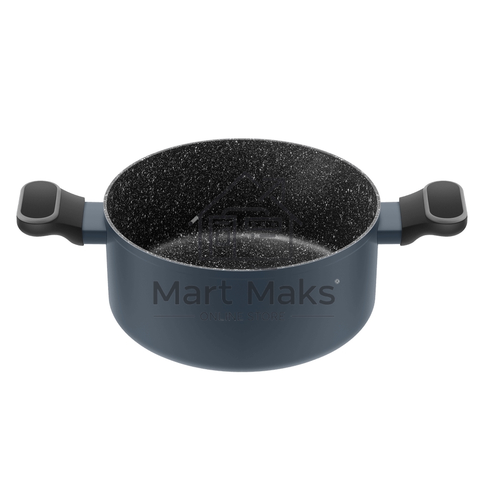 Кастрюля Maunfeld FRIDA MCS47FA02DG из кованого алюминия со стеклянной крышкой, 24 см, 4,7 л.