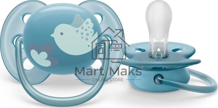 Пустышка Philips Avent ultra soft, птичка, 6-18 мес., 1 шт.