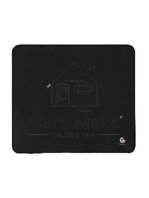 Коврик для мыши Gembird MP-35-30-BLACK, черный, 350х300х3мм, ткань/резина, оверлок, коробка