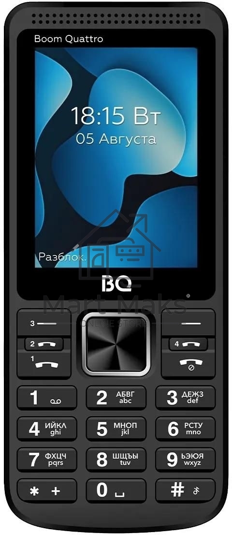 Мобильный телефон BQ 2455 Boom Quattro черный