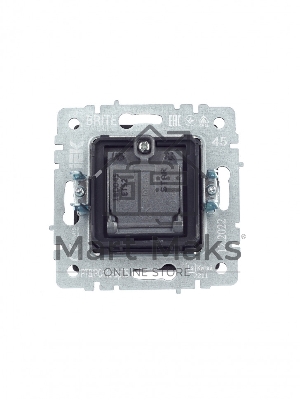 Розетка телевизионная двойная TV+SAT IEK BRITE РТВ/РСп12-БрТБ темная бронза