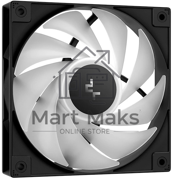 Кулер для процессора DEEPCOOL AG500 BK ARGB V2 черный 120мм алюминий+медь 1900rpm 29.4db 40pin 240W 160мм