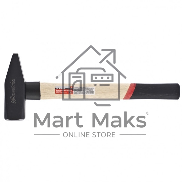 Молоток слесарный Matrix 1500 г, квадратный боек, деревянная рукоятка