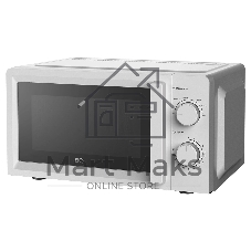 Микроволновая печь BQ MWO-20016SM белый, 20 л, 700 Вт, переключатели - поворотный механизм