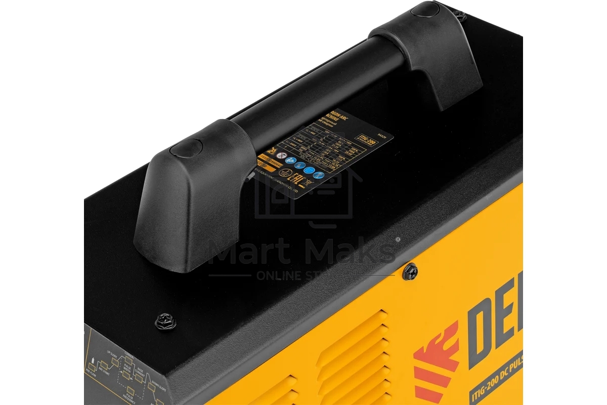 Аппарат инвертор. аргонодуговой сварки ITIG-200 ACDC Mix Pulse, 200 А, ПВ 60% Denzel