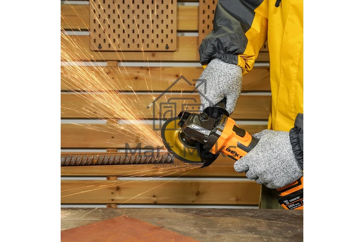 Углошлифовальная машина Deko DKAG20-125 8500об/мин рез.шпин.:M15 d=126мм