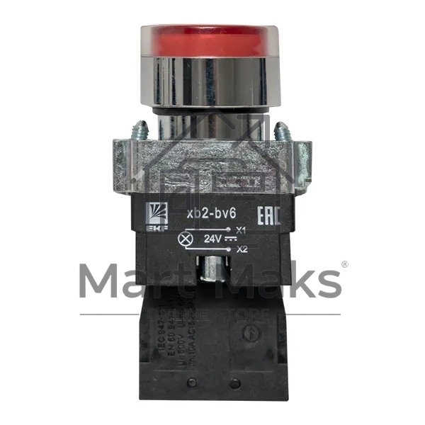 Кнопка BA42 с подсветкой 24В красн. NC PROxima EKF xb2-bw42-24