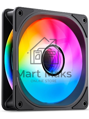 Вентилятор для корпуса JONSBO FR-606BR Reverse (120x120x25мм, 4-pin PWM, ARGb, 35.99CFM, 26.5dBA, 1500RPM, черный)