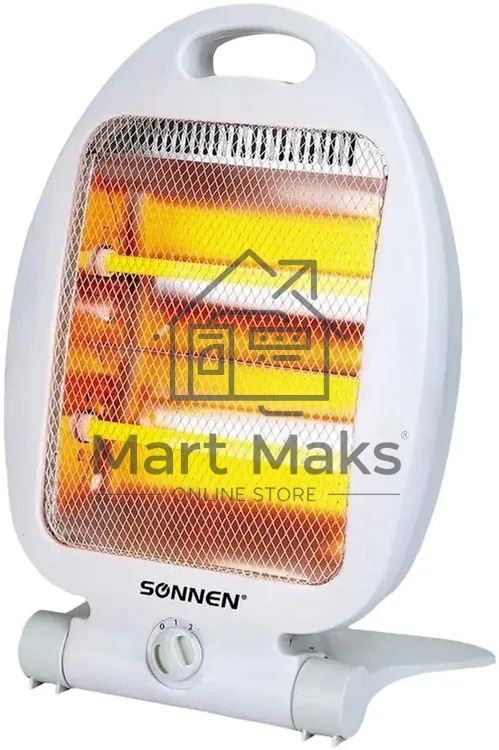 Обогреватель инфракрасный SONNEN RH06 белый, кварцевый, 10 м², 600 Вт
