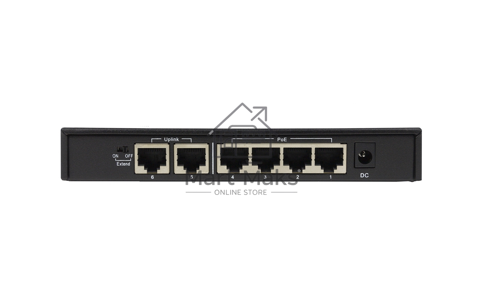 Неуправляемый PoE-коммутатор ORIGO OS1206P/60W/A1A 4x100Base-TX PoE+, 2x100Base-TX, PoE-бюджет 60 Вт, корпус металл