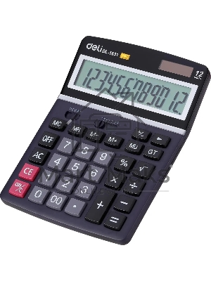 Калькулятор настольный Deli E1631 черный 12-разр.