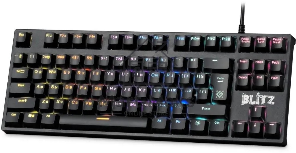Клавиатура Defender Blitz GK-240L RU проводная, USB, черный