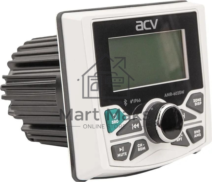 Автомагнитола ACV MARINE AMR-602SW 4x50Вт v5.0 USB 2.0 AUX 3