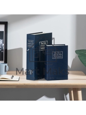 Сейф-книга Deli ET640 180x115x55 мм ключевой, синий