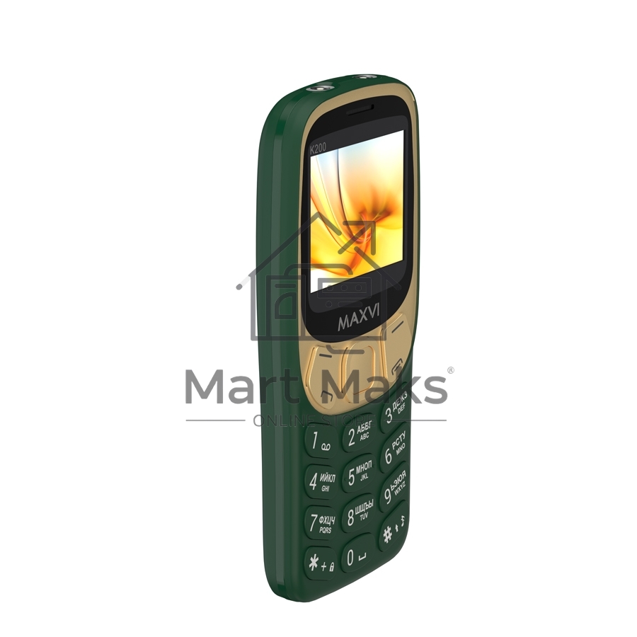 Мобильный телефон Maxvi K200 dark green