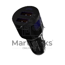 Автомобильное зарядное устройство Maxvi CCM-522 Plus M черный 5.2A