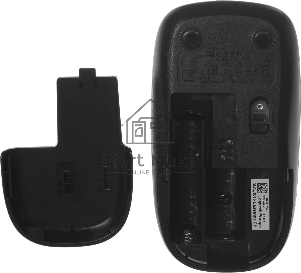 Комплект клавиатура+мышь Logitech MK220 беспроводной, USB, 1000 DPI, чёрный