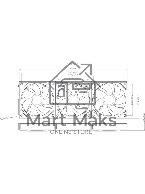 Кулер для корпуса Thermalright TL-M12QRW Reverse (124x120x25mm, 4-pin PWM, ARGB, 47.6CFM, 23.2dBA, 1500RPM, White)