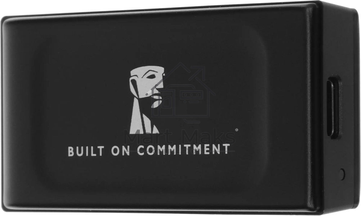 Внешний SSD Kingston XS1000, 1TB, USB 3.2 Gen 2 Type-C, R/W 1050/1000, черный