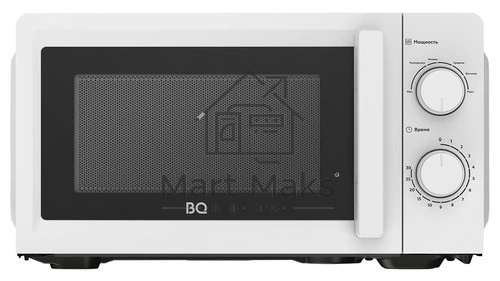 Микроволновая печь BQ MWO-20016SM белый, 20 л, 700 Вт, переключатели - поворотный механизм