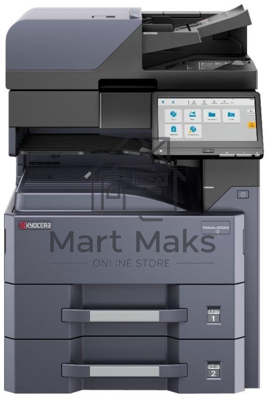 МФУ лазерный Kyocera TASKalfa MZ3200i (1102ZT3NL0), A3, ч/б, печ. до 32 стр/мин. (А4) до 17 стр/мин. (А3), 1200 x 1200 dpi (печать) 600 x 600 DPI (скан.), USB, RJ-45, NFC, Air Print