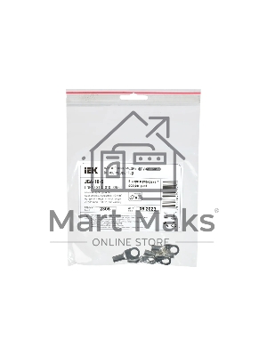 Наконечник медный луженый JGA-10-6 (ТМЛ) (5 шт/упак) IEK