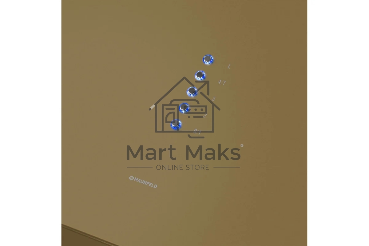 Вытяжка пристенная островная Maunfeld Bath Plus 402 золотой, 40 см, 1150 куб. м/ч, 52 дБ