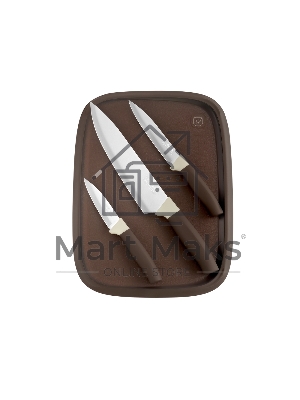 Набор ножей кухонных Rondell Mocco&Latte RD-1944 компл.:4предм. разд.дос. бежевый/коричневый блистер