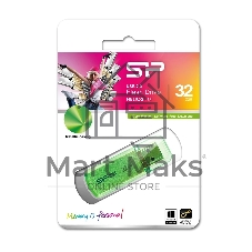 Флешка USB Silicon Power R/W 32Gb Helios 101 SP032Gb,UF2101V1N USB 2.0 зеленый