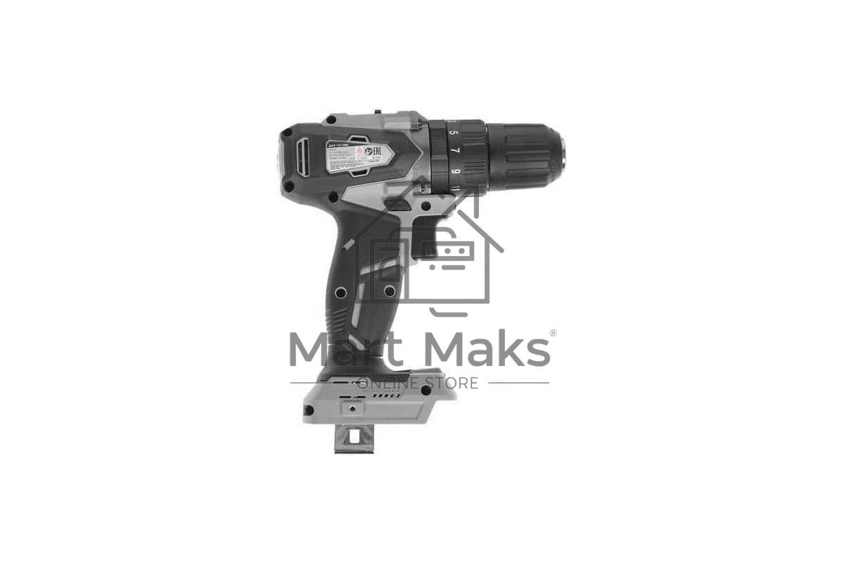 Дрель-шуруповерт аккумуляторная ИНТЕРСКОЛ ДАУ-13/18ВК, Аккумуляторный, 18В, Без АКБ и ЗУ, Ударный, Кейс