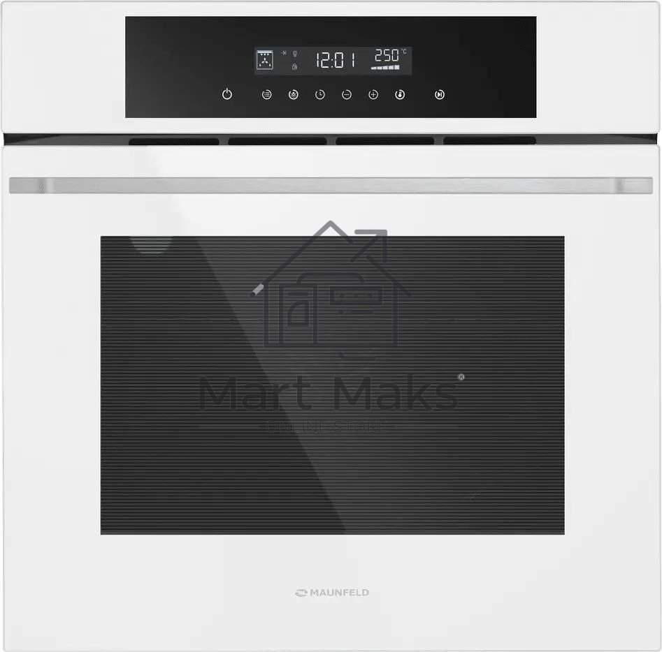 Шкаф духовой электрический Maunfeld AEOD60103W, 60л, дверца с 3 стеклами, белый