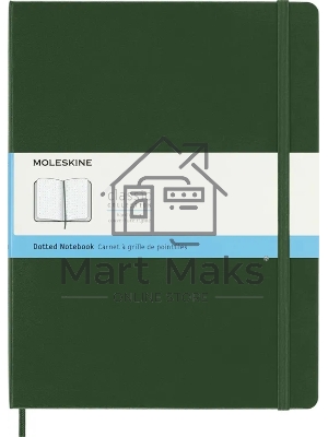 Блокнот Moleskine CLASSIC QP093K15 XLarge 190х250 мм 192 стр. пунктир твердая обложка зеленый