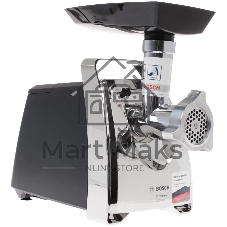 Мясорубка электрическая Bosch MFW67440 черный, 2000 Вт, 3.5 кг/мин, реверс, защита от перегрузки, насадки - 4