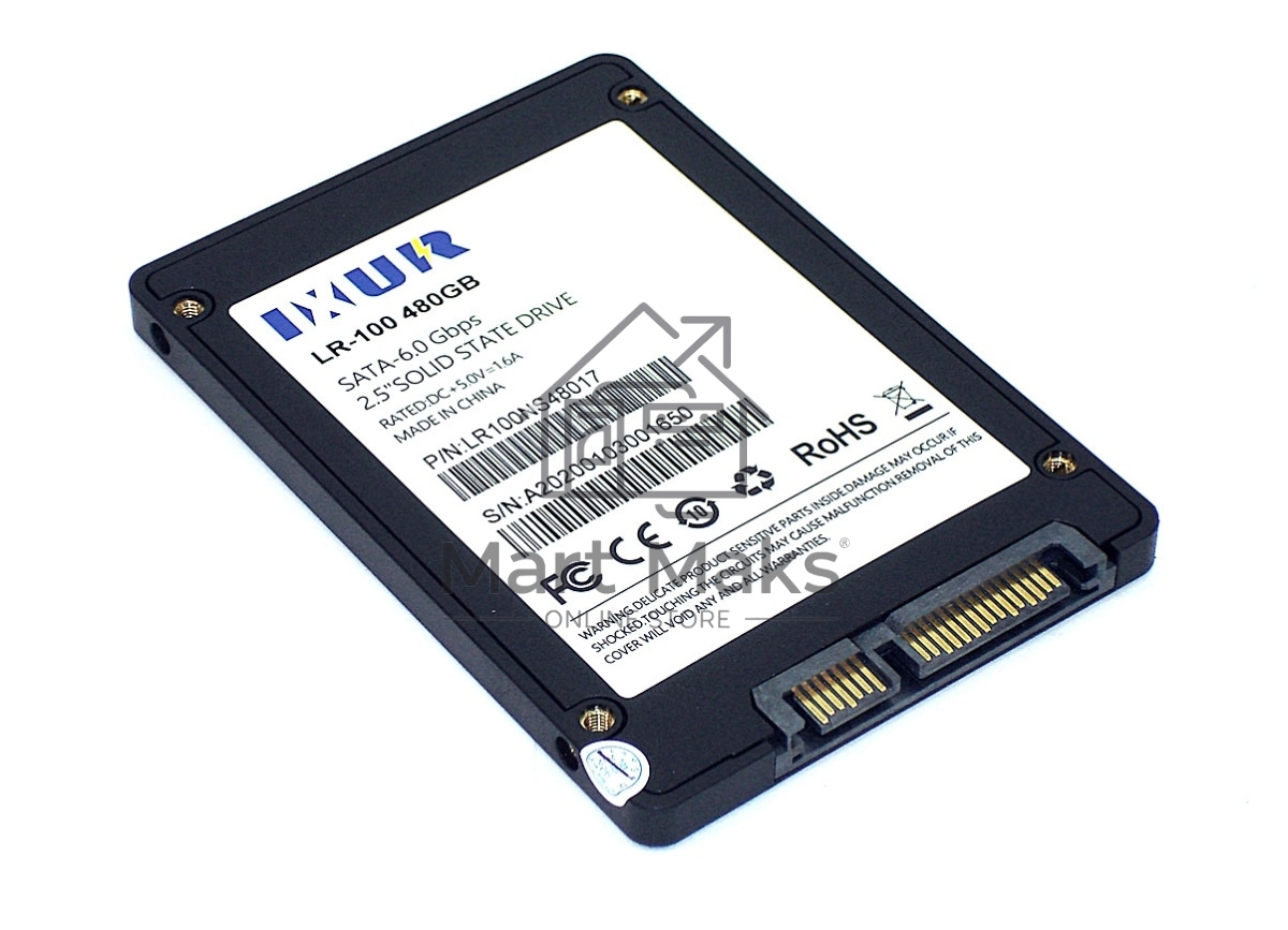 Накопитель SSD IXUR LR-100, 480Gb, SATA III, 2.5