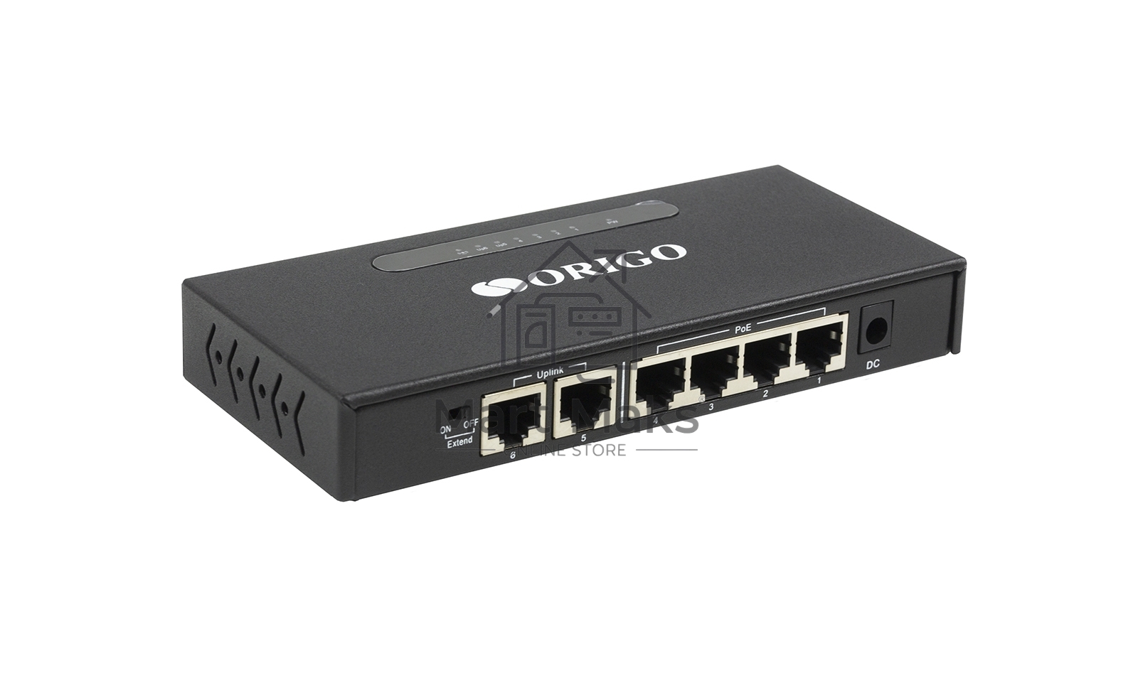 Неуправляемый PoE-коммутатор ORIGO OS1206P/60W/A1A 4x100Base-TX PoE+, 2x100Base-TX, PoE-бюджет 60 Вт, корпус металл