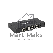 Коммутатор неуправляемый PoE ORIGO OS1206P/60W/A1A 4x100Base-TX PoE+, 2x100Base-TX, PoE-бюджет 60 Вт, корпус металл