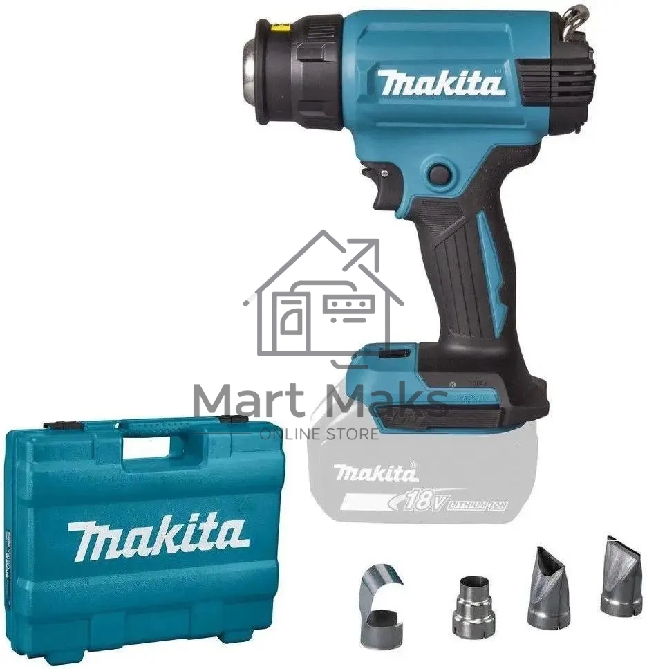 Технический фен Makita DHG181ZK 18Вт темп.150/250/350/450/550С