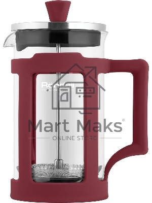 Френч-пресс Rondell Stripes RDS-1641 0.6л красный