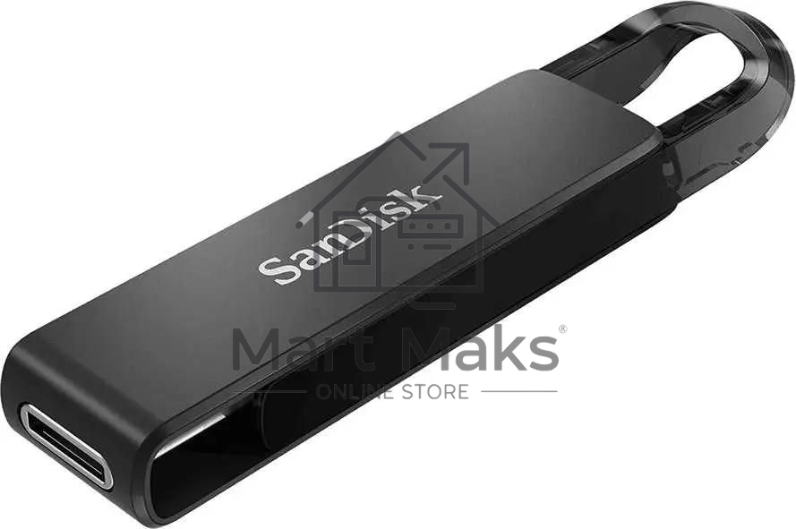 Флешка USB R/W R/W 64GB SanDisk CZ460 Ultra Type-C, USB Type-C, черный