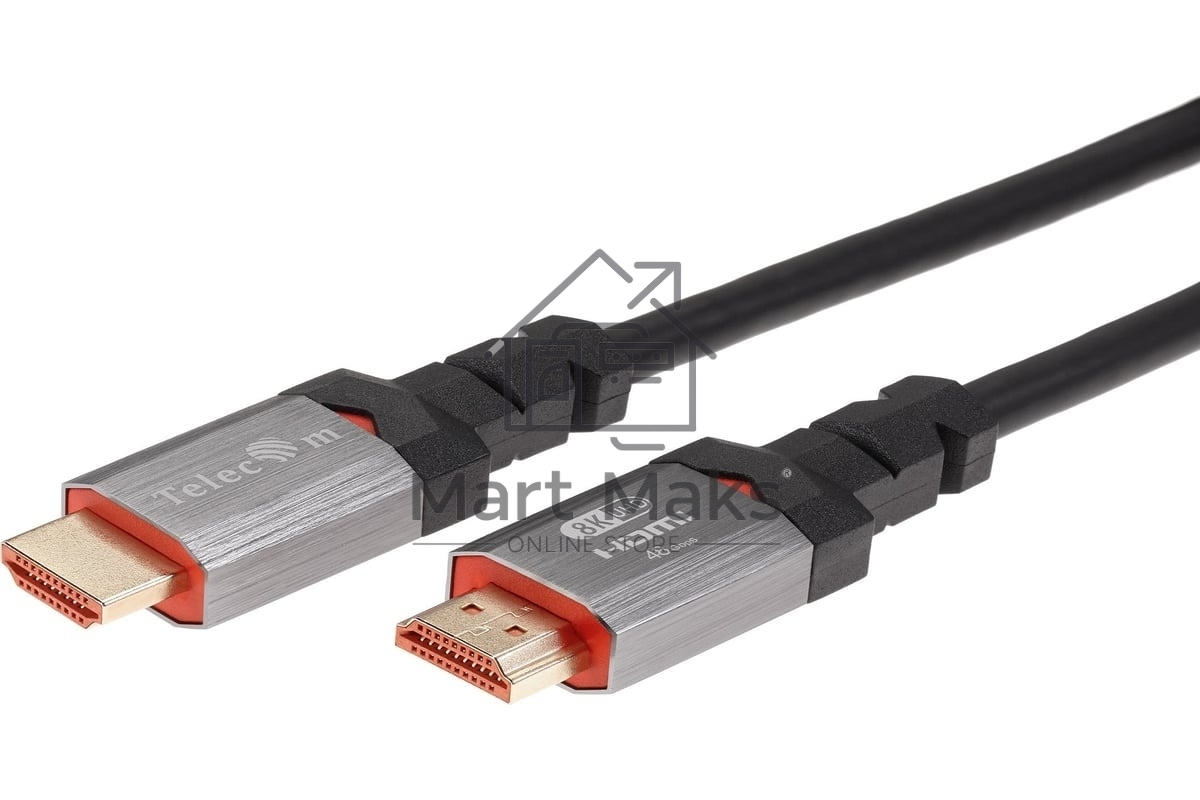 Кабель Telecom HDMI 19M/M,ver. 2.1, 8K@60 Hz 2m метал разъемы