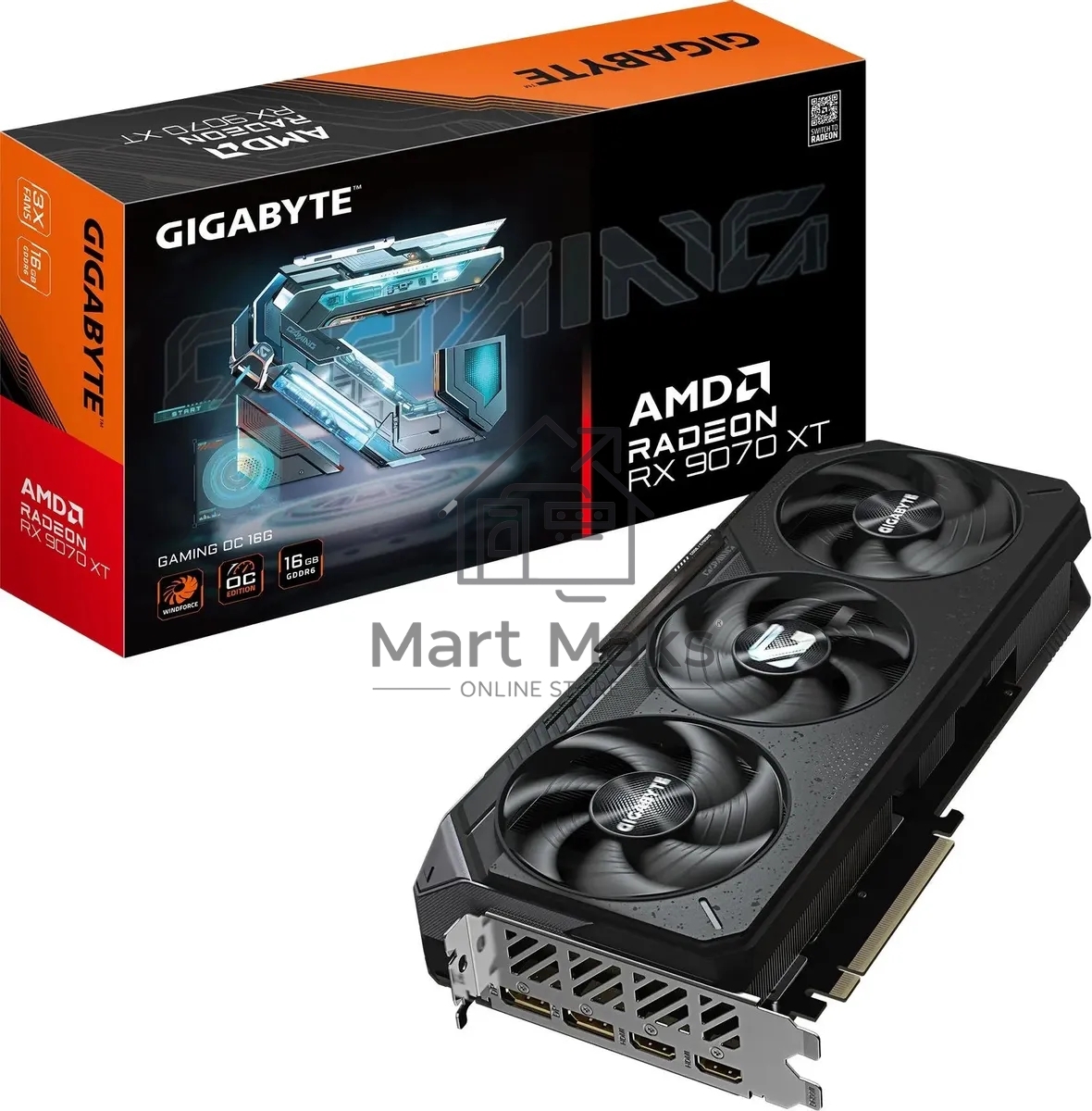 Видеокарта Gigabyte AMD Radeon RX 9070XT GAMING OC-16GD PCI-E (GV-R9070XTGAMING OC-16GD)