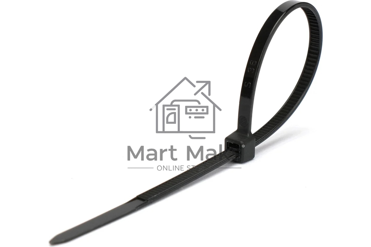 Стяжки Cablexpert NYT-400x7.6B пластиковые 400 мм х 7.6 мм, черные (100 шт.)