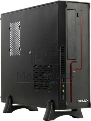 Корпус mATX Delux H308 черный, БП 300W, USB 3.0, audio