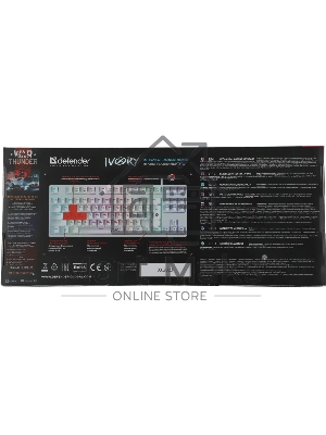 Клавиатура проводная Defender IVORY GK-579 USB белая