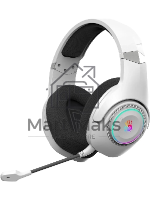 Наушники с микрофоном A4Tech Bloody GR270 белый 1.5м мониторные BT/Radio оголовье (GR270)