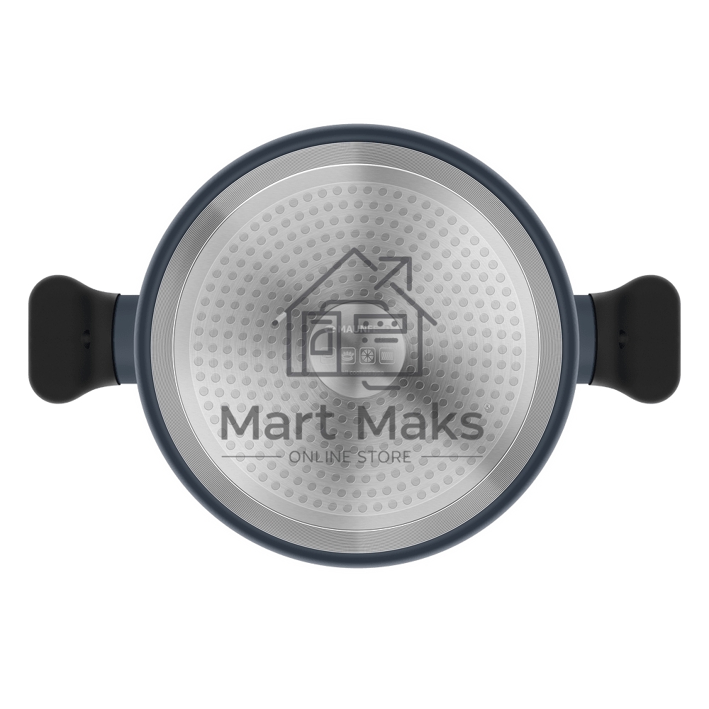 Кастрюля Maunfeld FRIDA MCS29FA02DG из кованого алюминия со стеклянной крышкой, 20 см, 2,9 л.