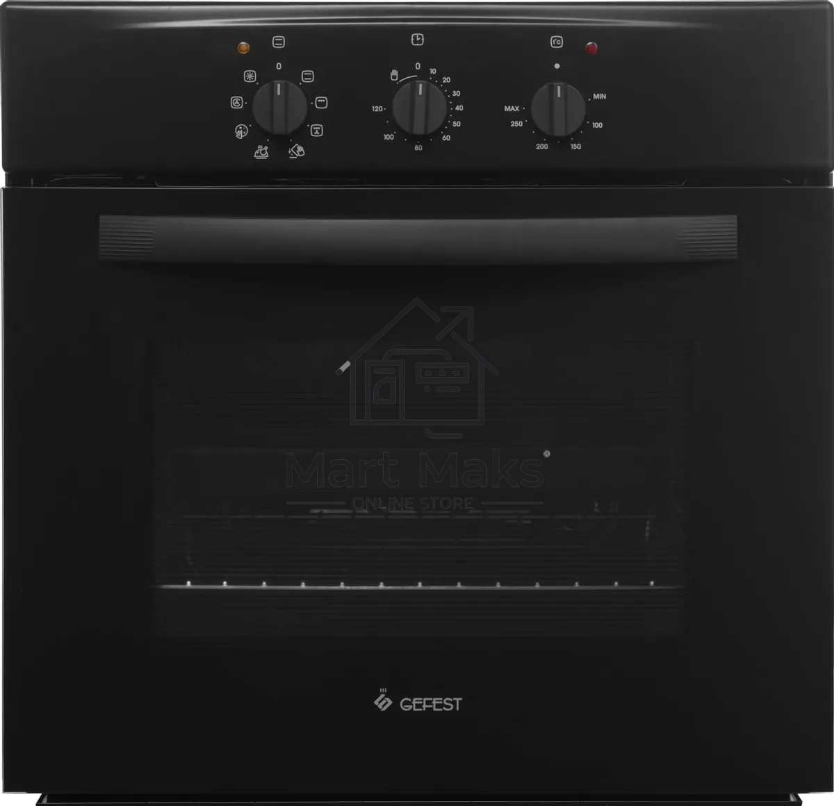 Духовой шкаф электрический Gefest 602-01 А (черный), встраиваемый