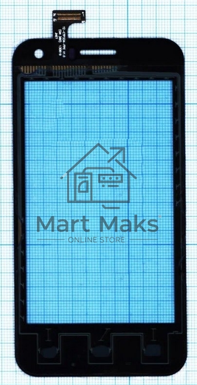 Сенсорное стекло (тачскрин) для Airis TM475, черное